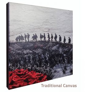 Where The Tommies Go, The Poppies Grow - traditional Canvas