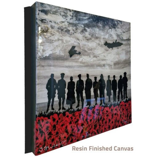 'Through Adversity To The Stars', resin finished canvas
