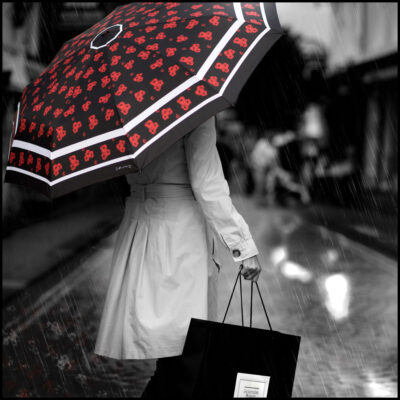 'Timeless' Umbrella in black, by Jacqueline Hurley